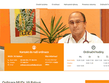 Tablet Screenshot of ordinace-baloun.cz